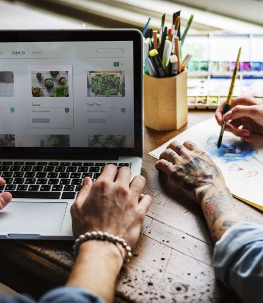 Hands Searching for Plants Buy Online Shop